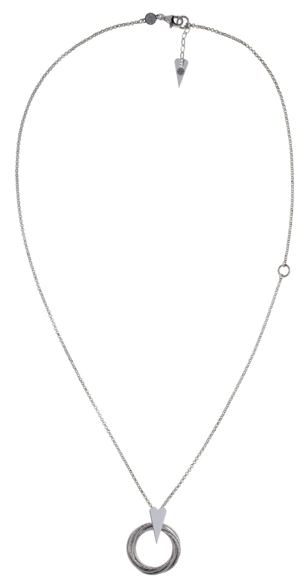 Collana Bright Minds Heart in Argento