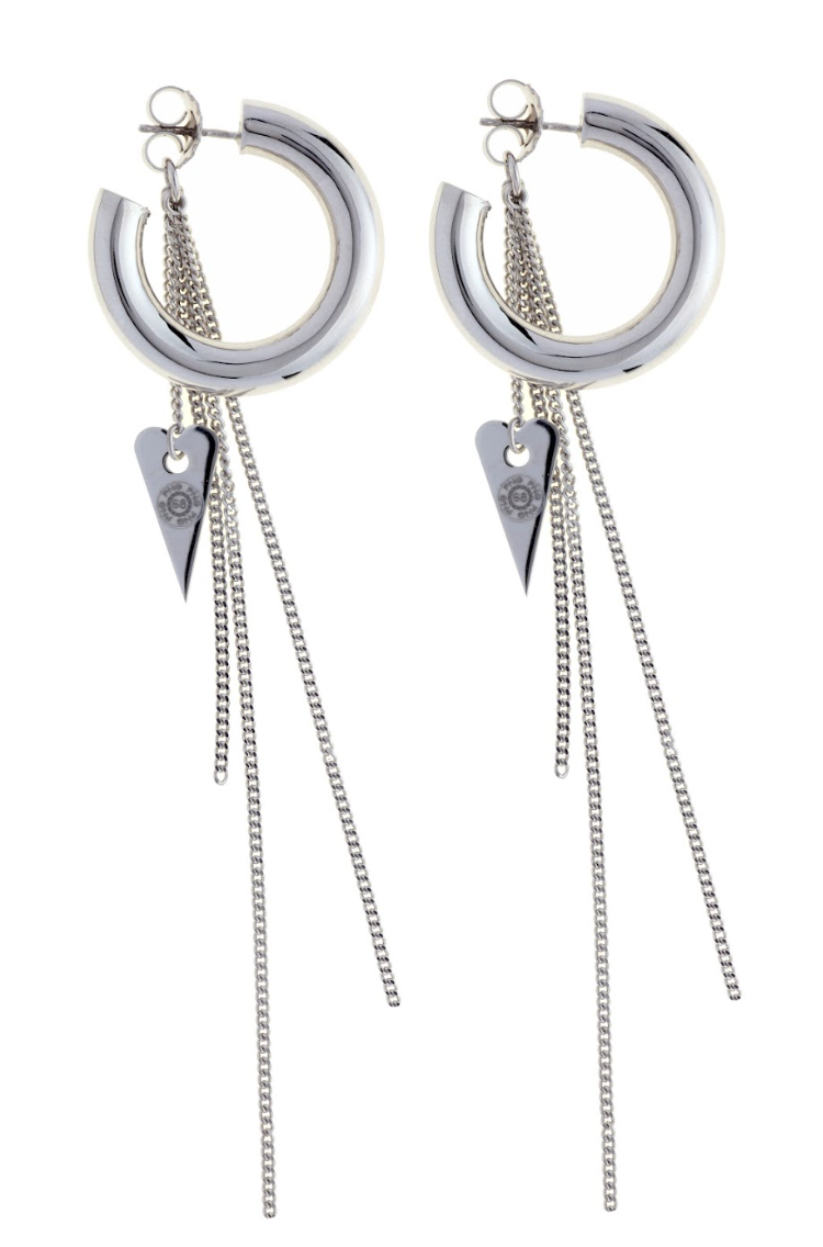 Orecchini Open Heart in Argento