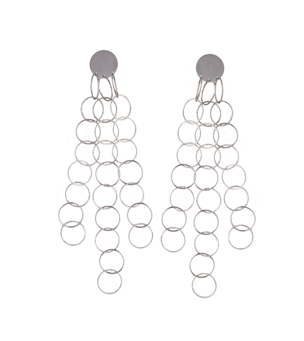 Orecchini Circle Of Love in Argento