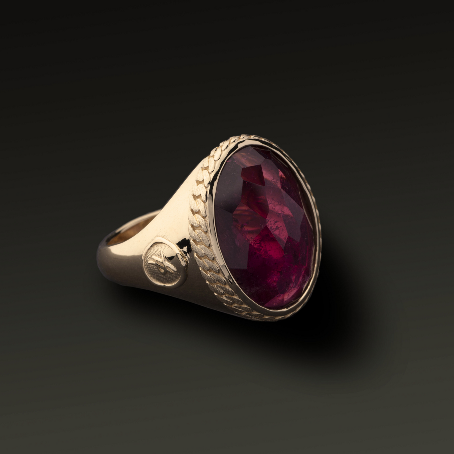 Anello Sincerity in Oro e Rubellite