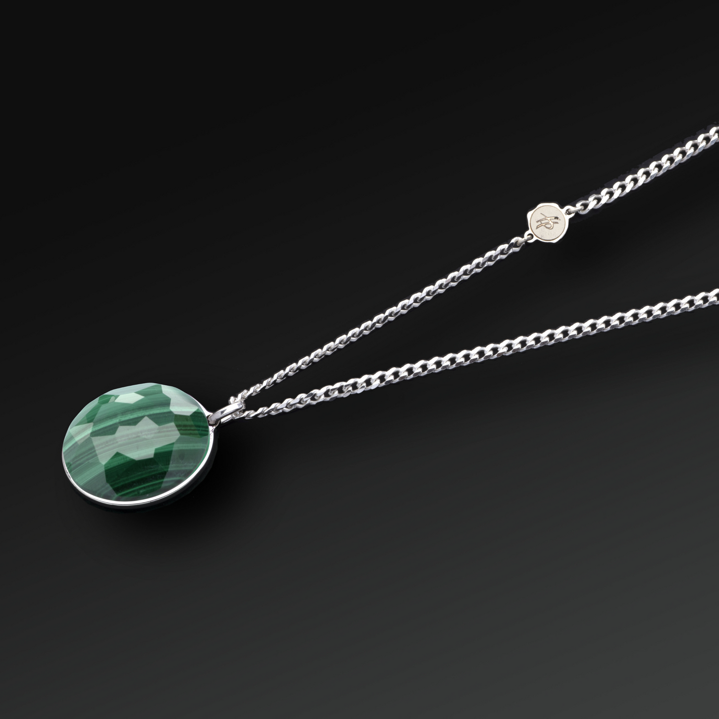 Charisma Necklace in Silver and Natural Stone