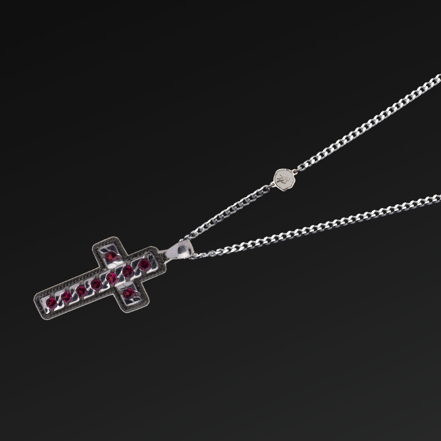 Collana Success Croce in Argento e Pietra Naturale