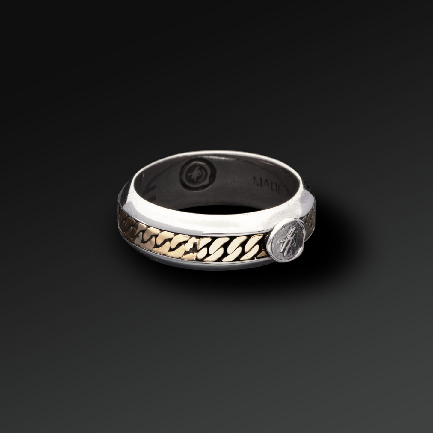 Anello Essence Groumette in Argento e Oro