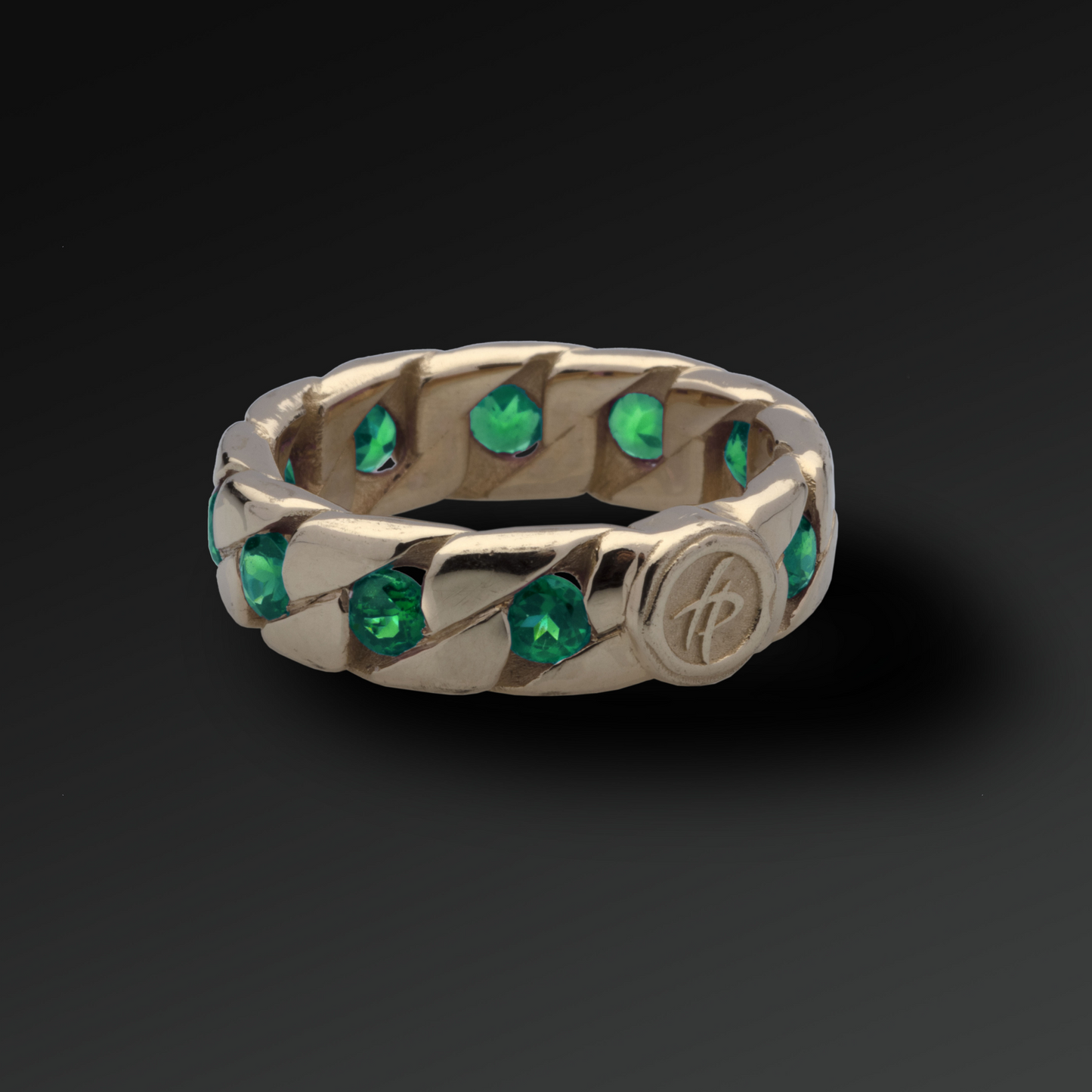 Anello Perfection Grande in Oro e Smeraldi