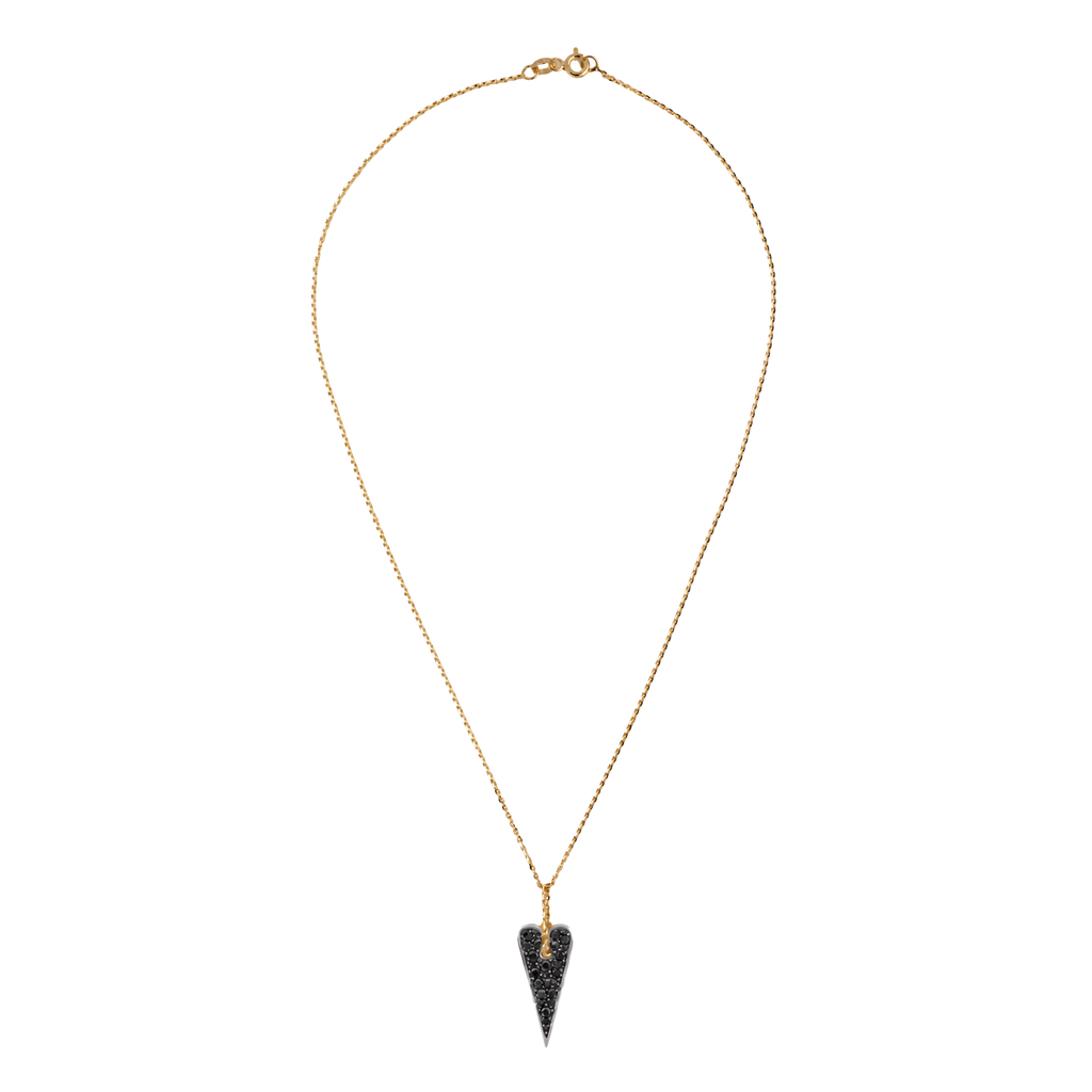 Collana Shining Heart in Oro, Argento e pietre preziose