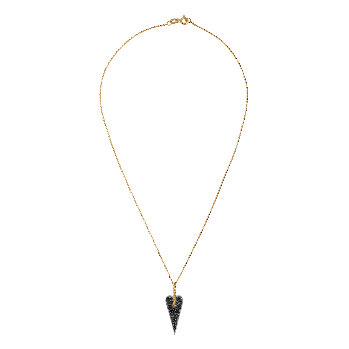 Collana Shining Heart in Oro, Argento e pietre preziose