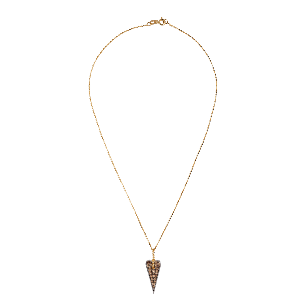 Collana Shining Heart in Oro, Argento e pietre preziose