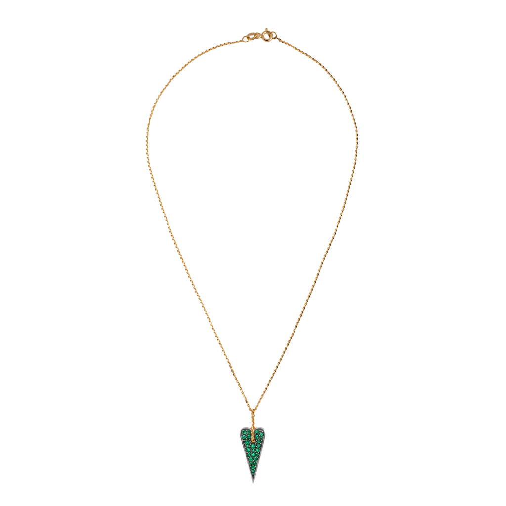 Collana Shining Heart in Oro, Argento e pietre preziose