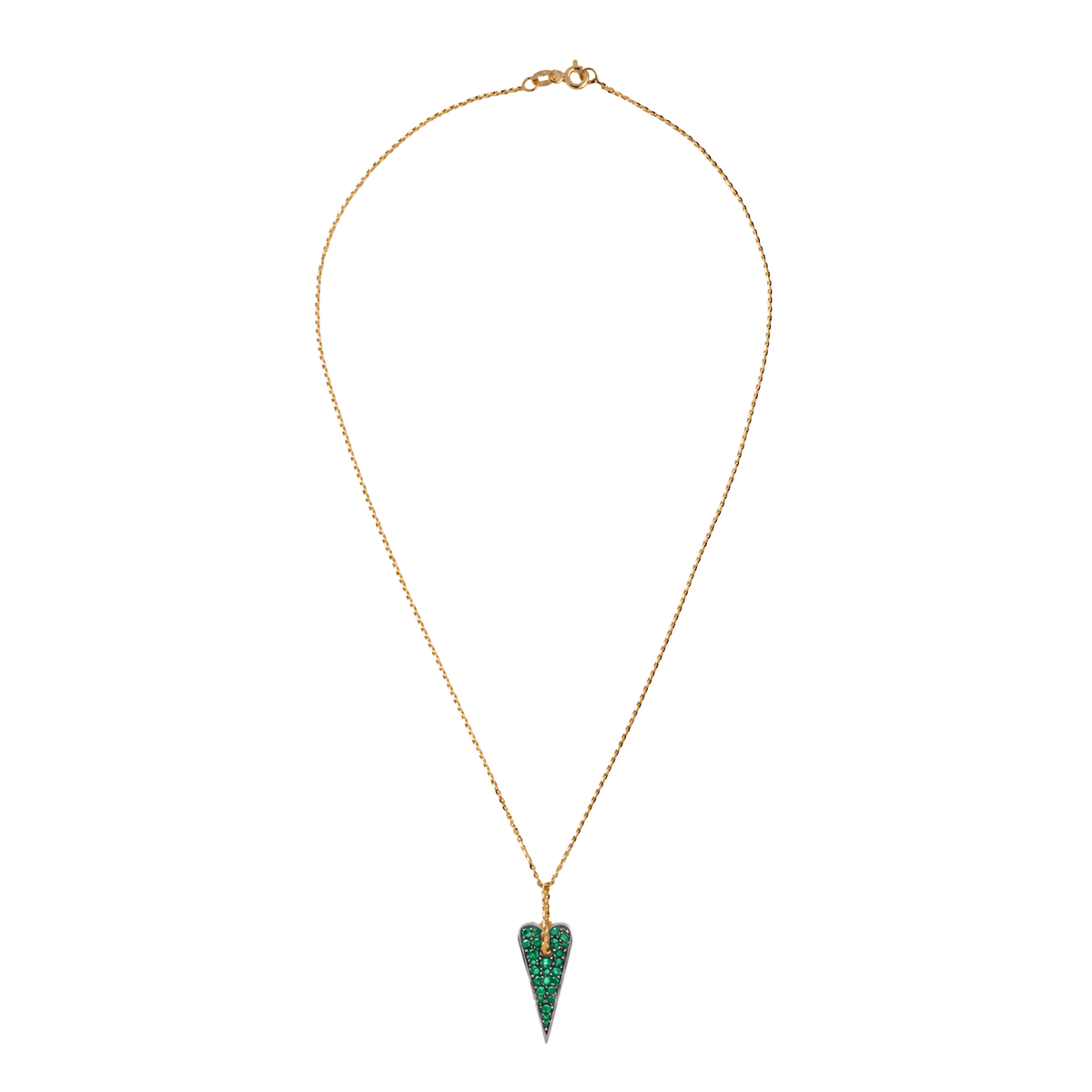 Collana Shining Heart in Oro, Argento e pietre preziose