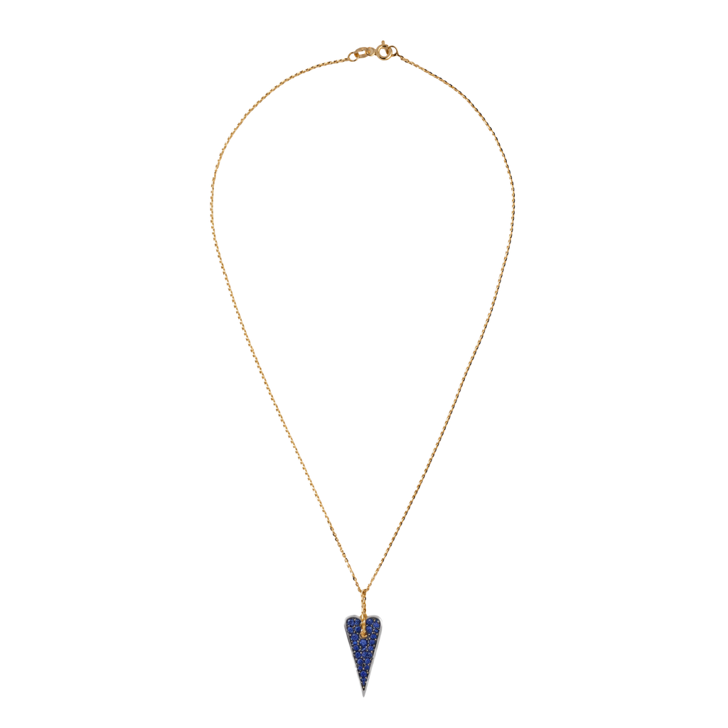Collana Shining Heart in Oro, Argento e pietre preziose