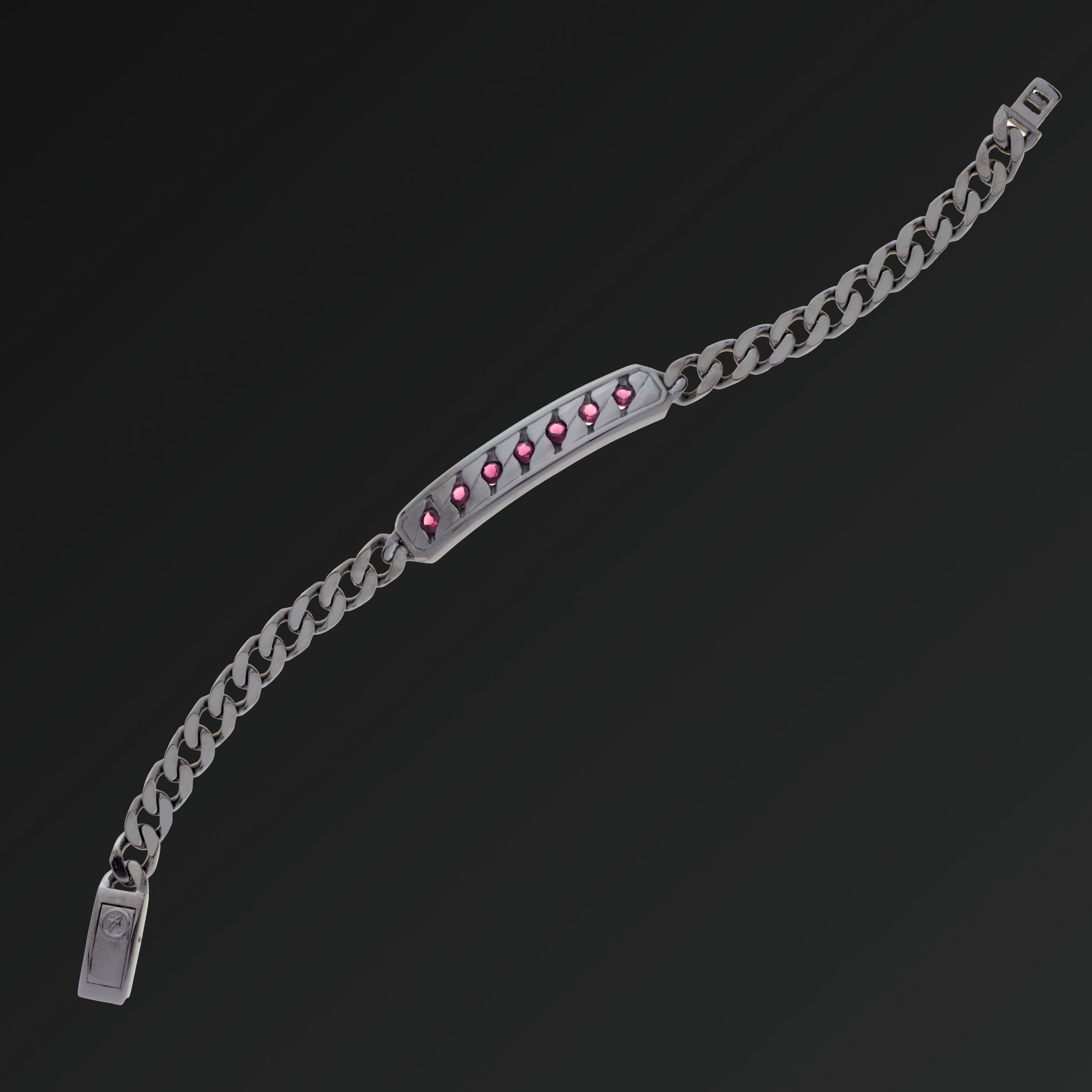 Perfection Groumette Bracelet in Silver and Sapphires