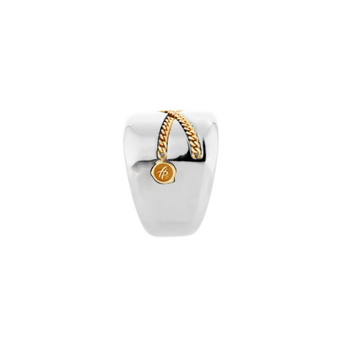 Anello Chemin du Coer grande in Argento e Oro