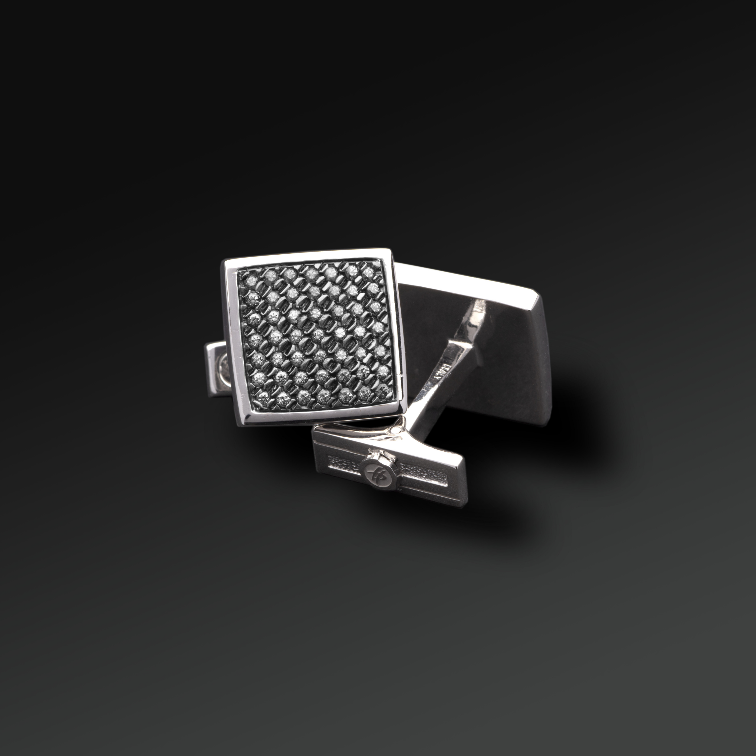 Respect Cufflinks in Silver and Emeralds