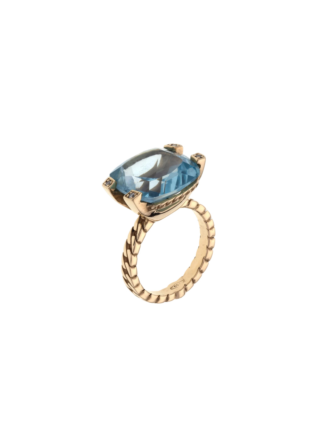 Anello Unique in Oro e Pietre Naturali