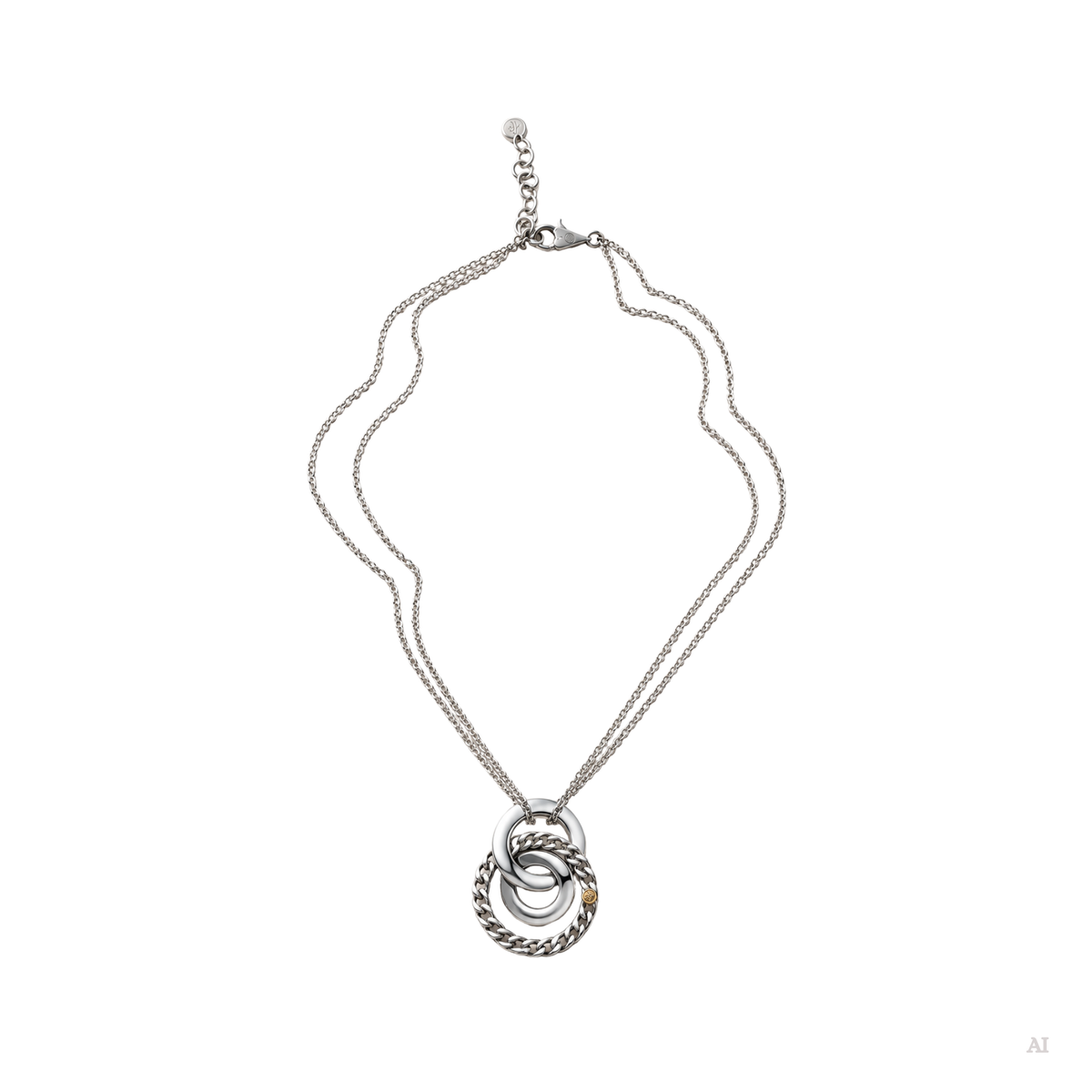 All of Me Necklace Pendant in Silver