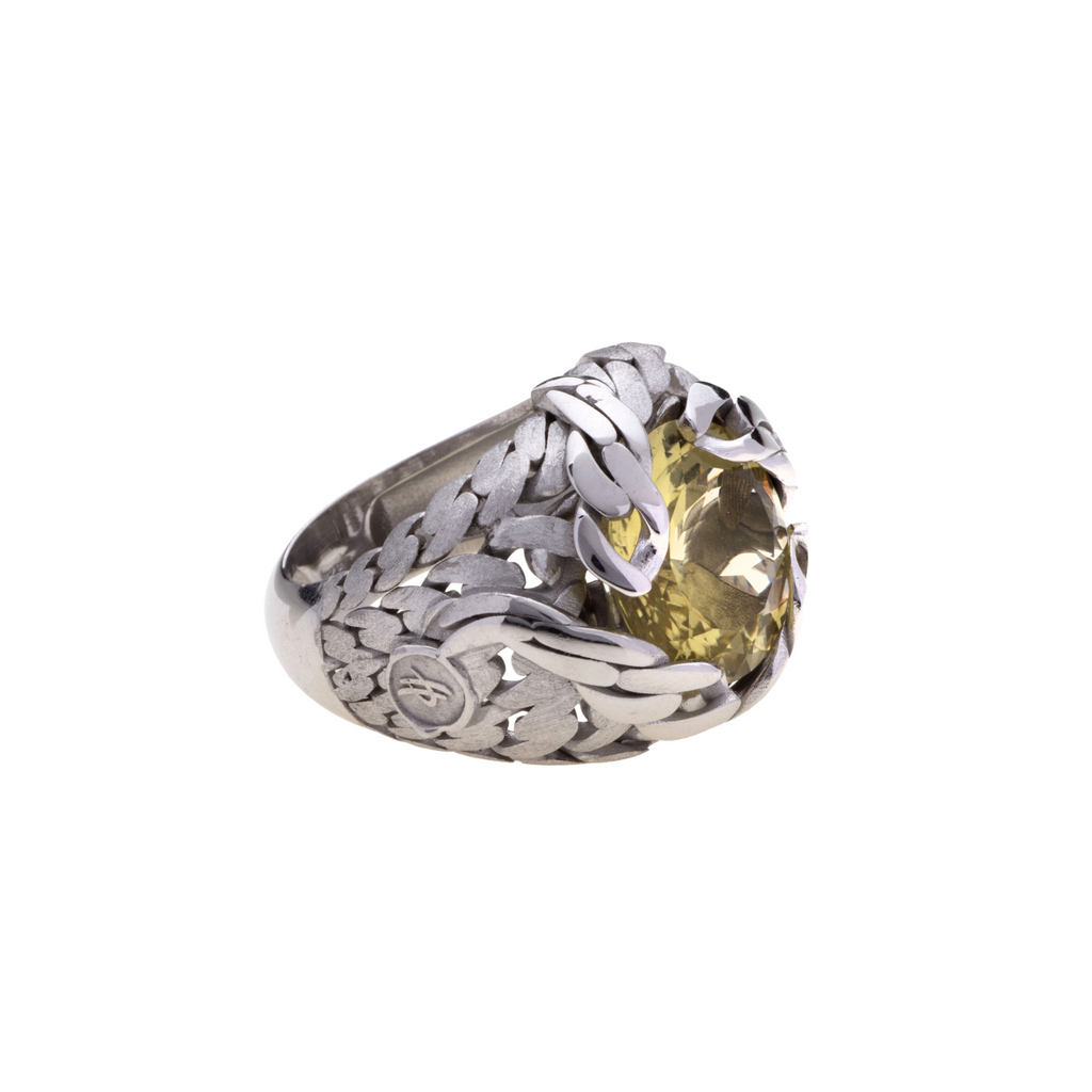 Anello Her Power in Argento e Pietra Naturale tonda