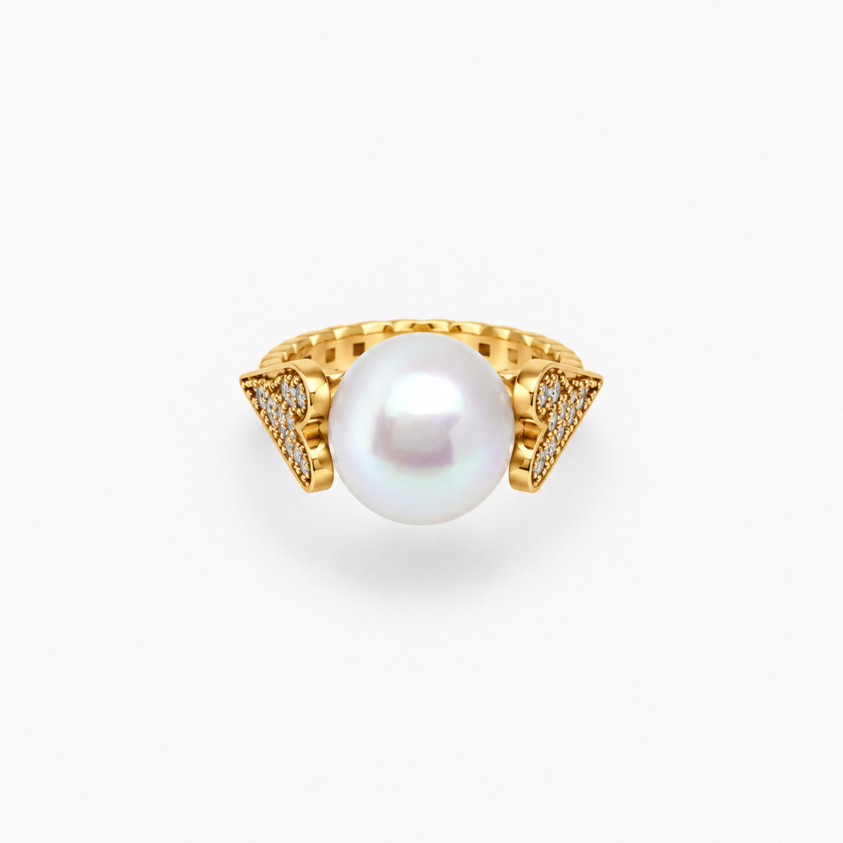 Anello Forever Now perla e diamanti
