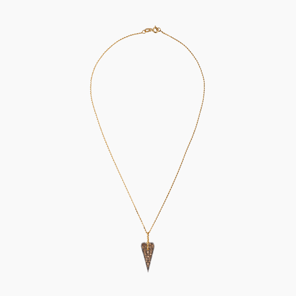 Collana Shining Heart in Oro, Argento e Pietre preziose