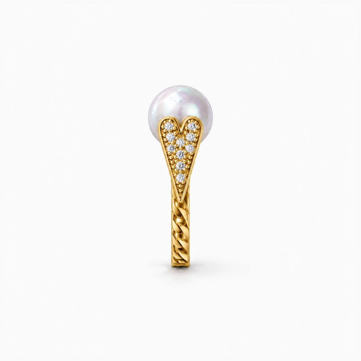 Anello Forever Now perla e diamanti