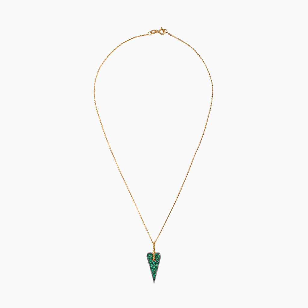 Collana Shining Heart in Oro, Argento e Pietre preziose