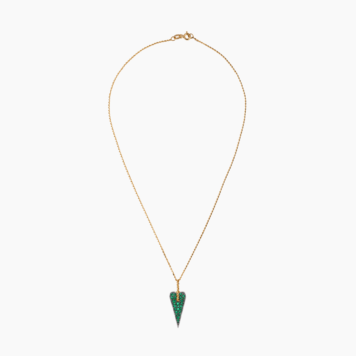 Collana Shining Heart in Oro, Argento e Pietre preziose