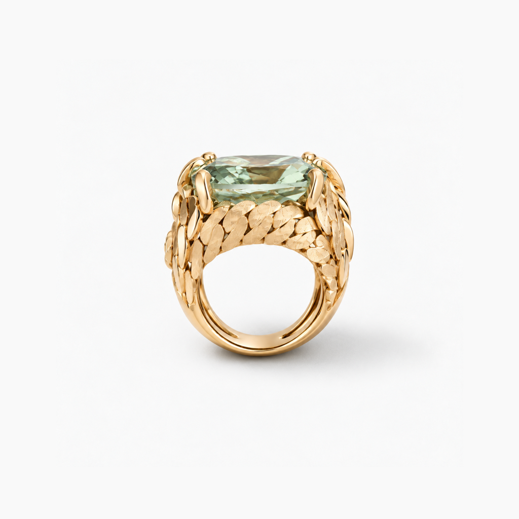 Her Power Ring in Gold and Natural Stone