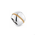 Chemin du Coer ring in silver and gold