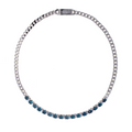 Collana Perpetual Love Mezzo Tennis in Argento e Pietra NaturaleCitrino Madeira