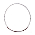 Collana Perpetual Love Mezzo Tennis piccola in Argento e Pietra NaturaleCitrino Madeira