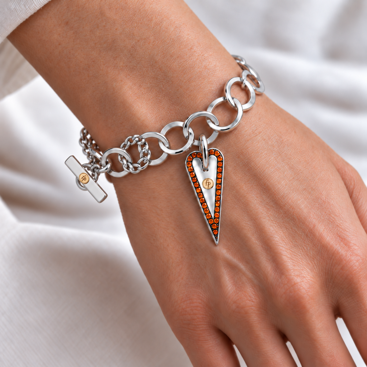 Bracciale Mystic Heart Argento e Pietre Naturali