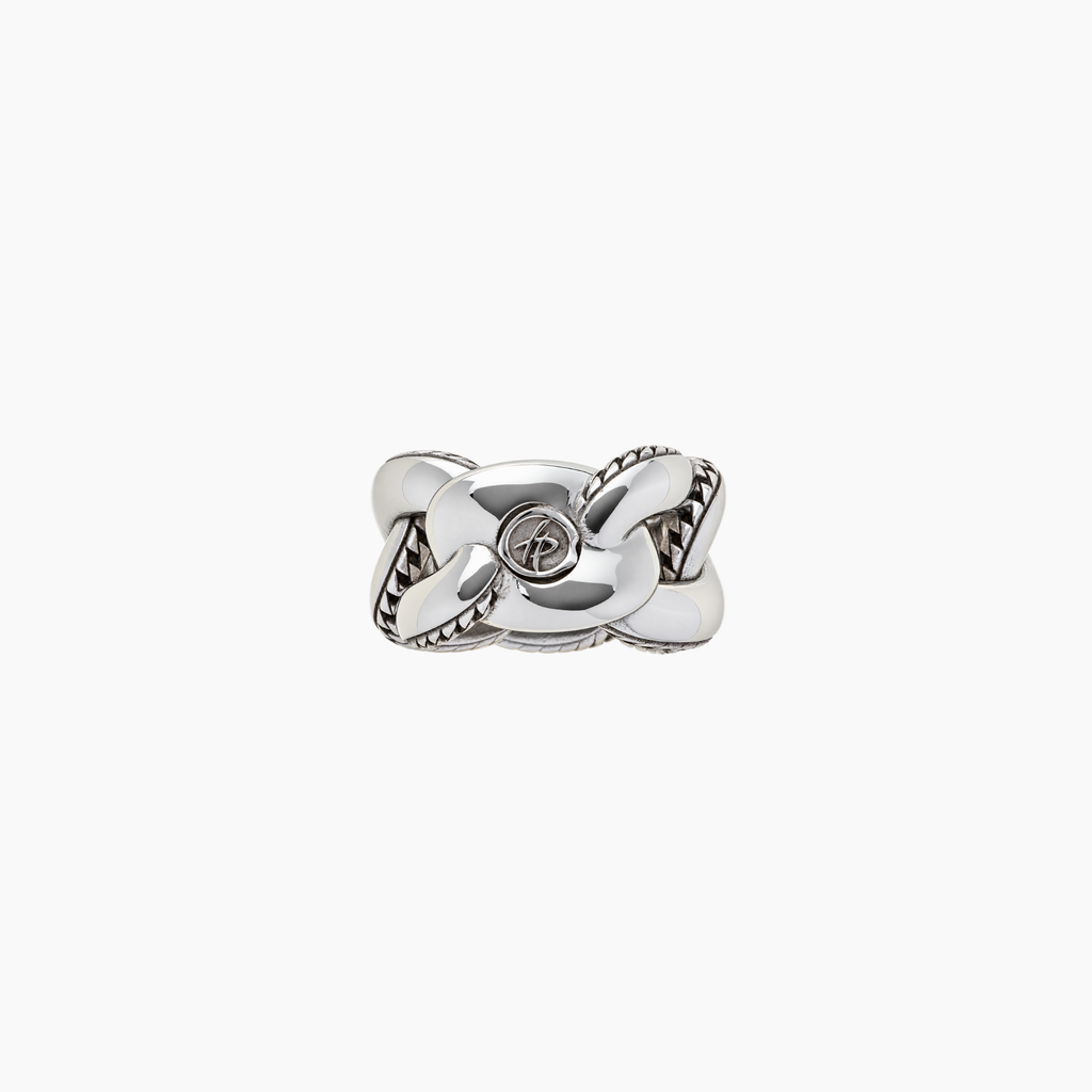 Glitter Ring in Silver and Rubies