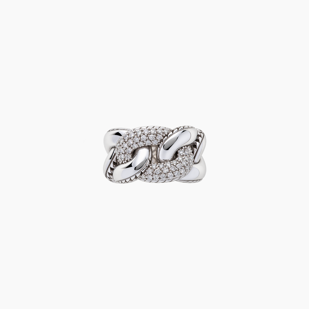 Glitter Ring in Silver and Rubies