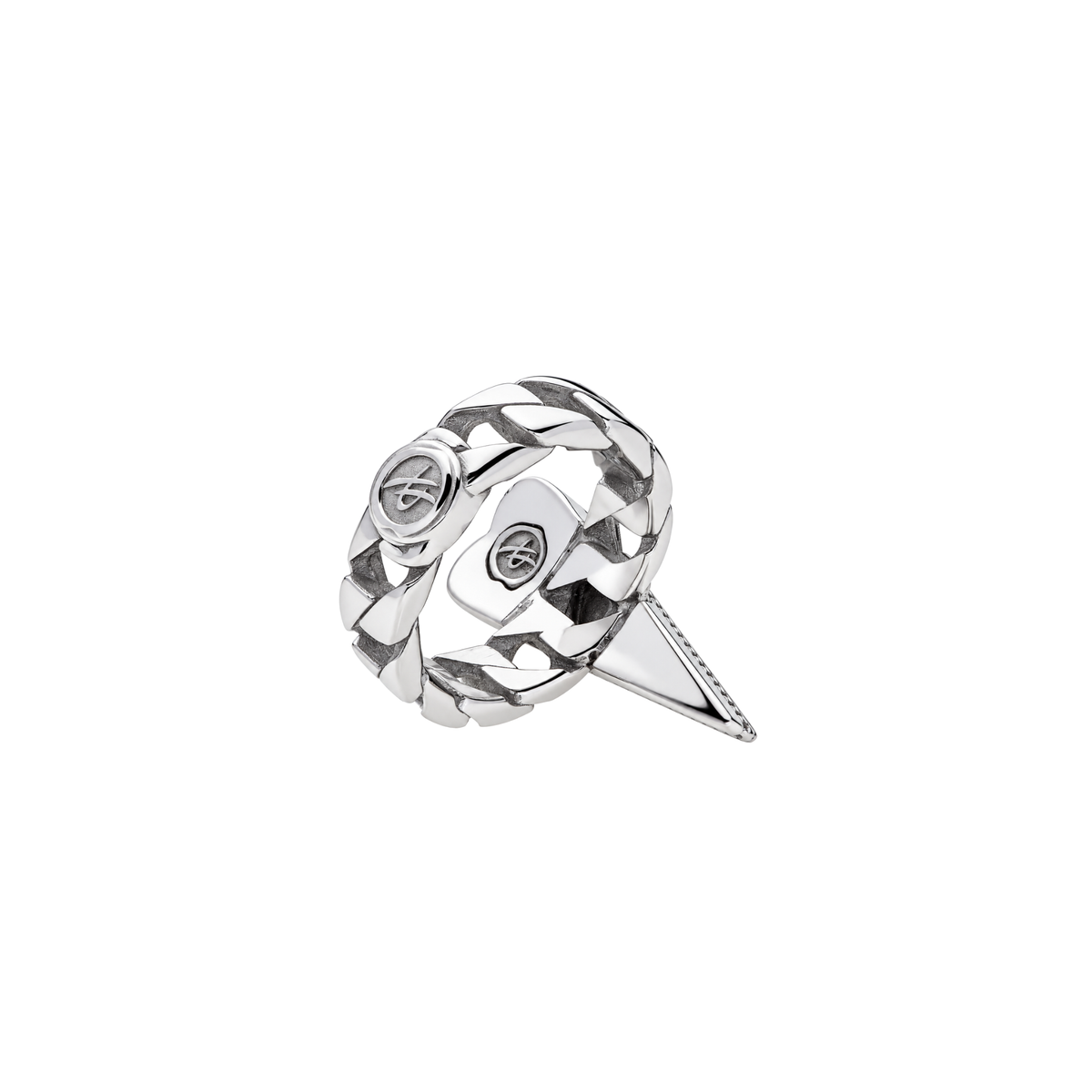 Anello Mystic Heart piccolo in Argento e Pietre Naturali