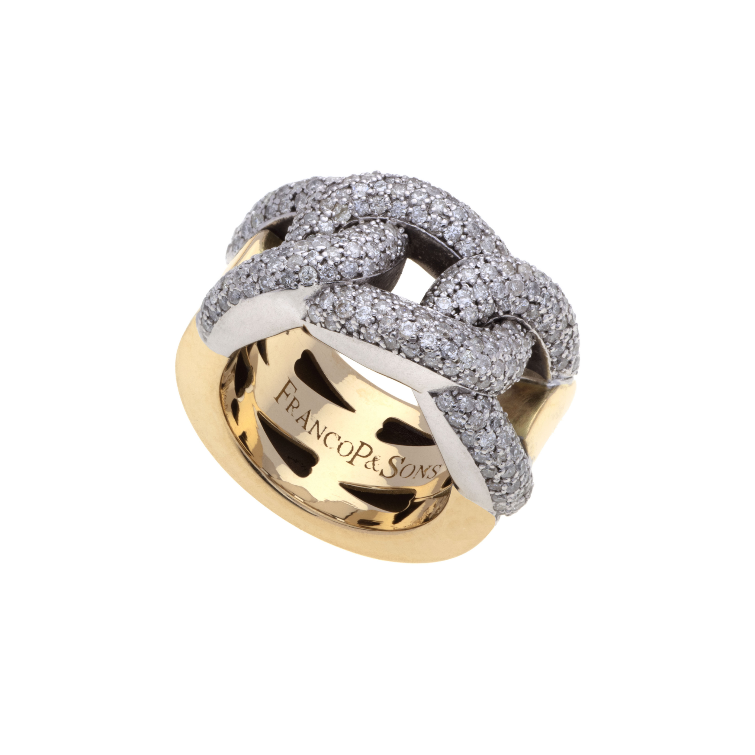 Anello Glitter in Oro Argento e DiamantiDiamanti