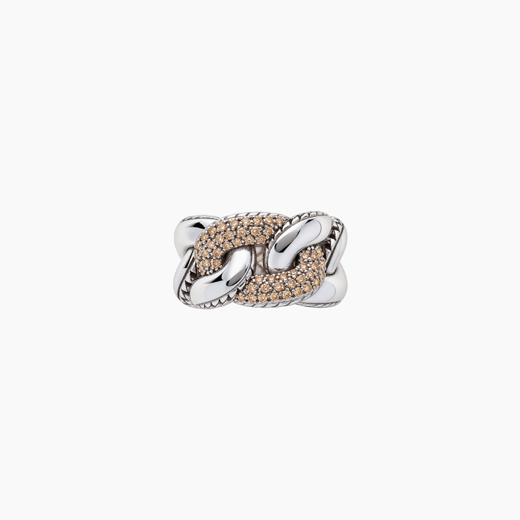 Glitter Ring in Silver and Rubies
