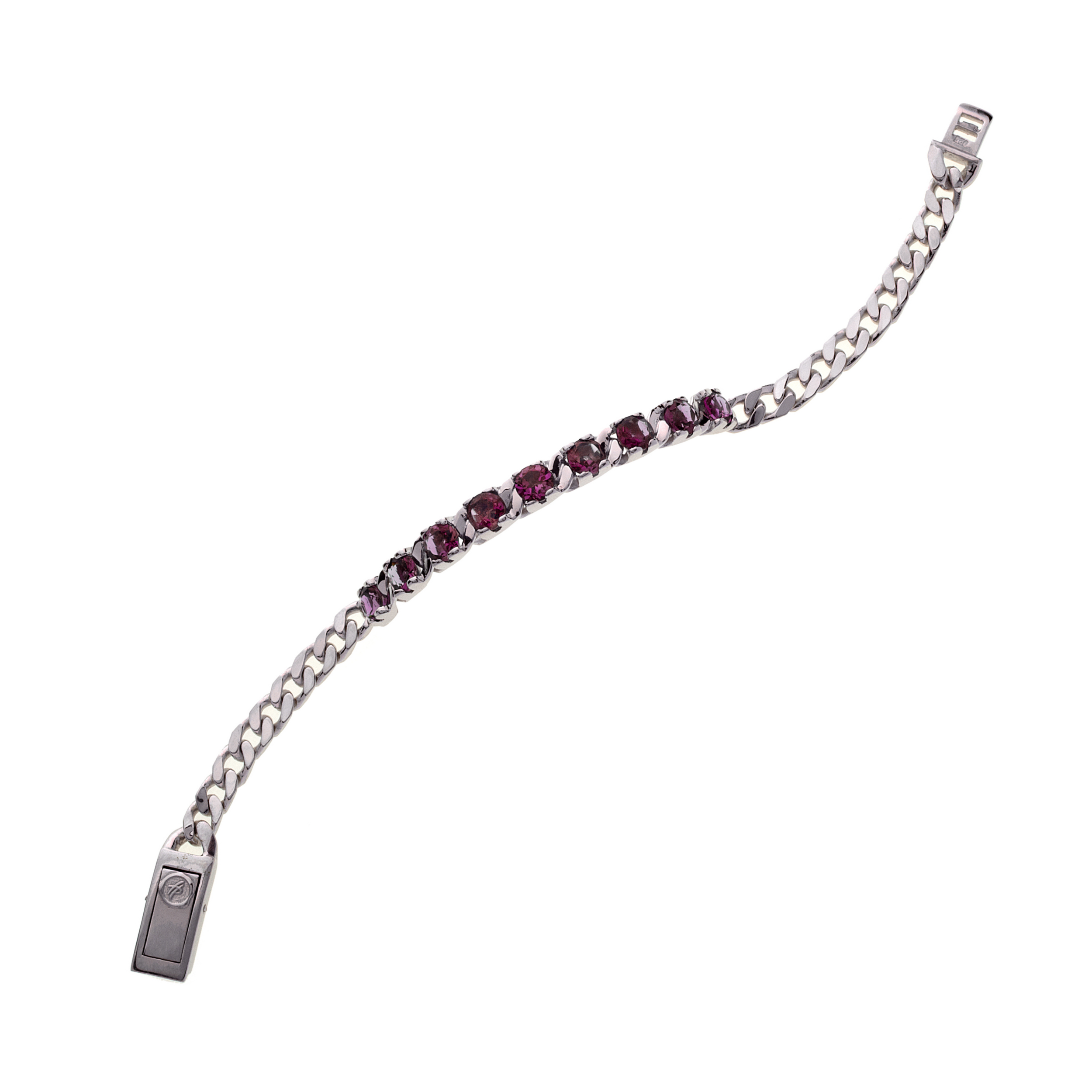 Bracciale Perpetual Love Mezzo Tennis in Argento e Pietra NaturaleLondon Blue