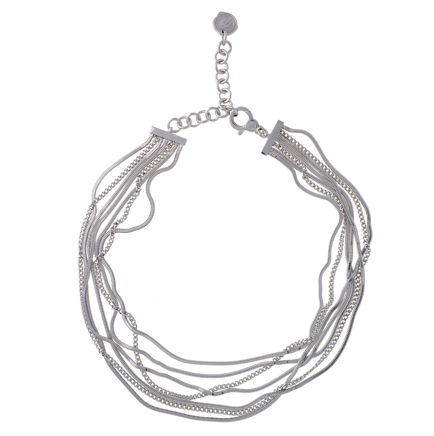 Girocollo Waves in Argento