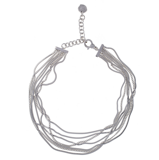 Girocollo Waves in Argento