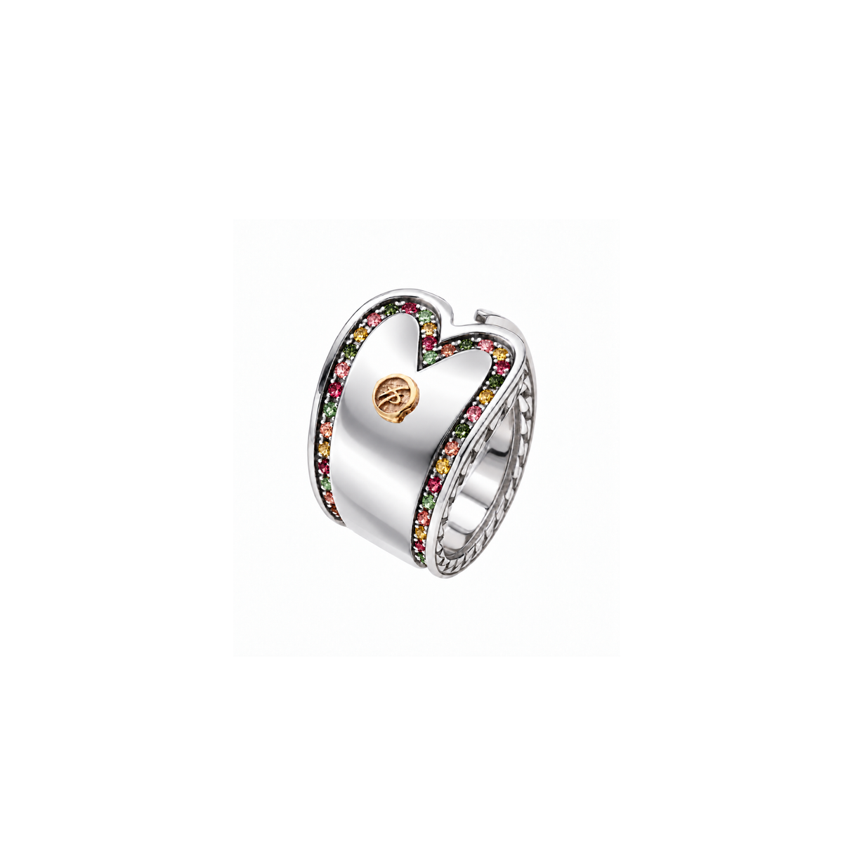 Anello Mystic Heart in Argento e pietre naturali