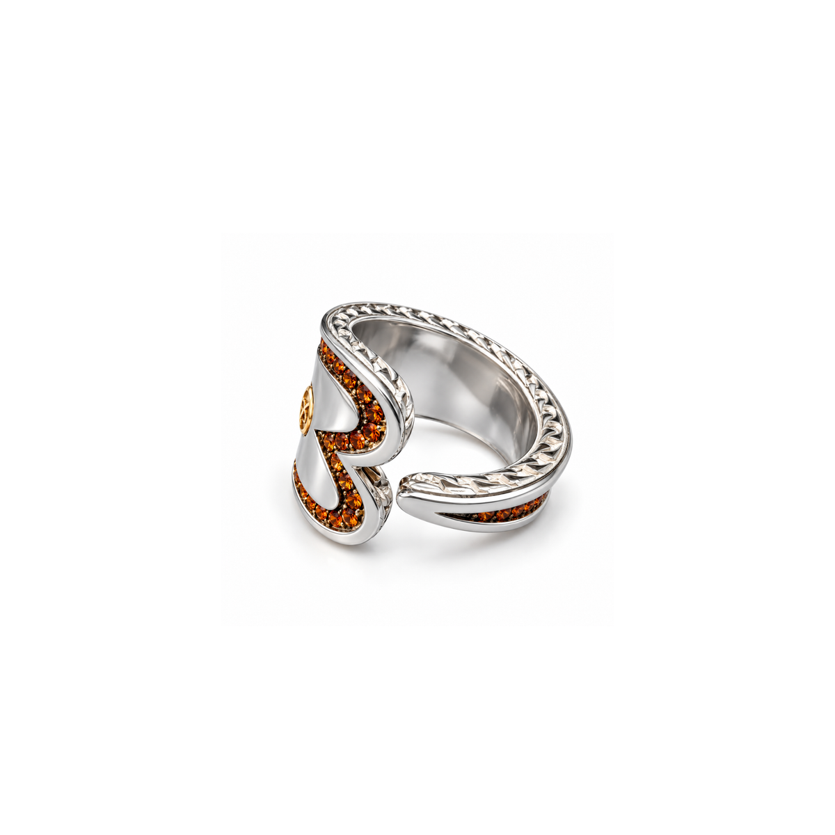 Anello Mystic Heart in Argento e pietre naturali