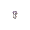 Anello Love Now piccolo in Argento e Pietra Naturale Quarzo Rosa
