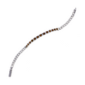 Bracciale Perpetual Love Mezzo Tennis piccolo in Argento e Pietra NaturaleLondon Blue