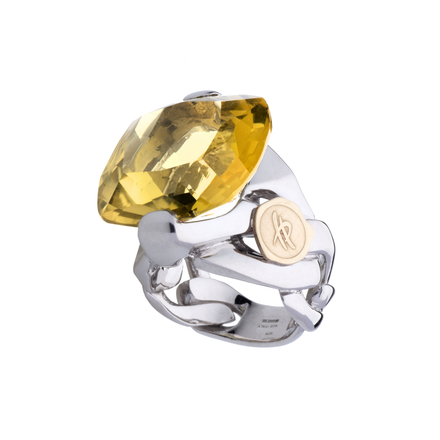 Anello Love Forever grande in Argento e Pietra Naturale