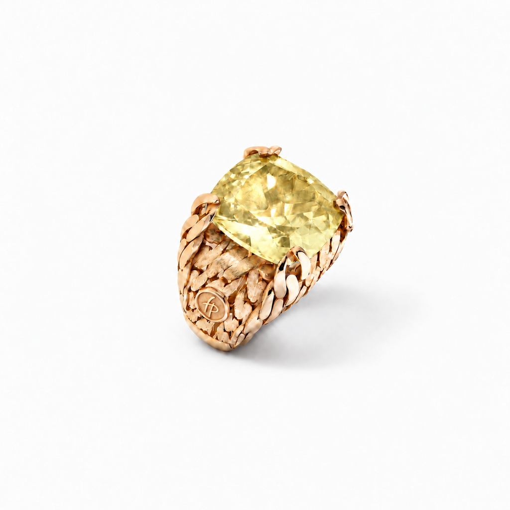 Her Power Ring in Gold and Natural Stone