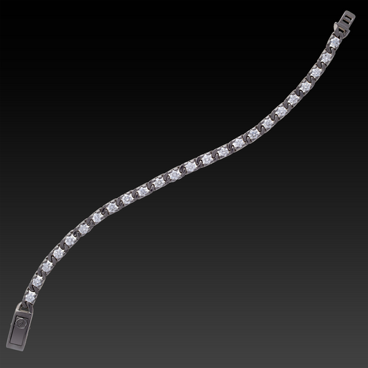 Bracciale Respect in Argento e Diamanti Bianchi