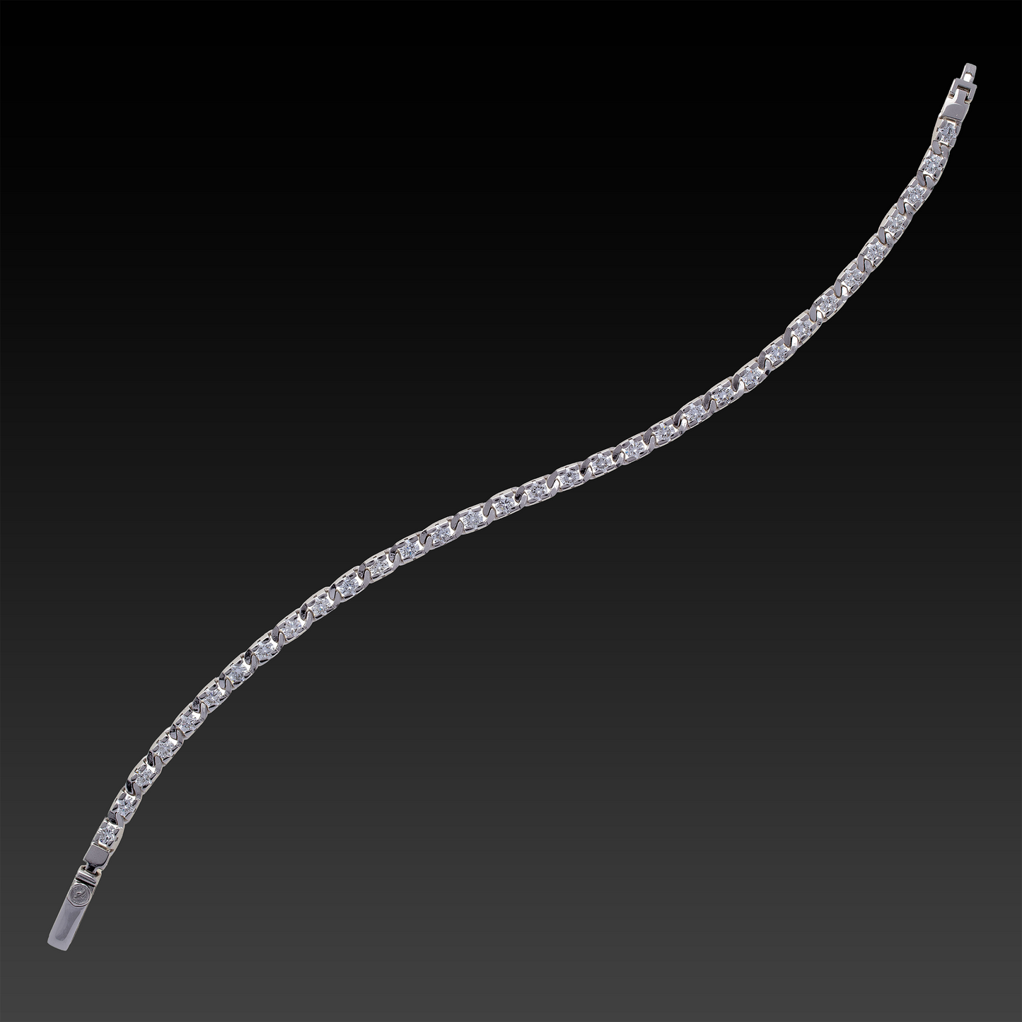 Bracciale Respect in Argento e Diamanti Bianchi