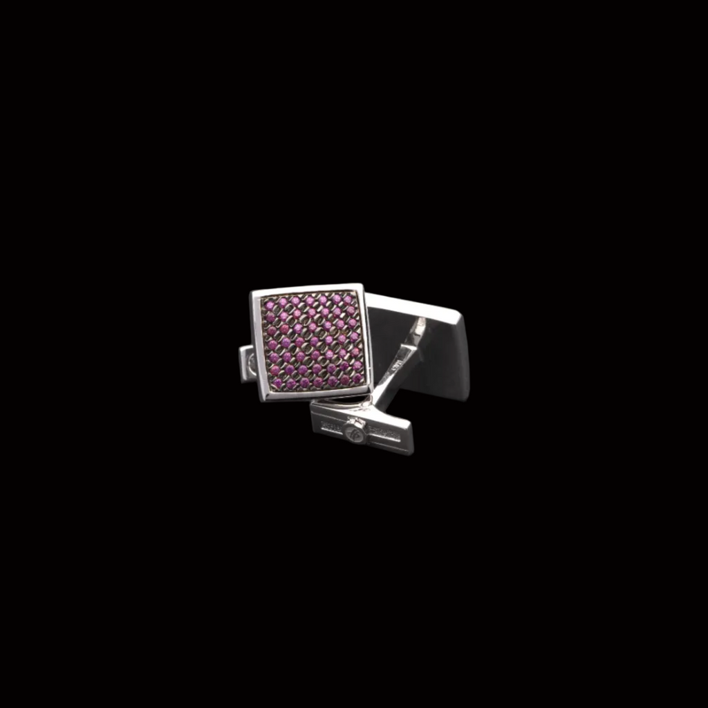 Gemelli Respect in Argento e Rodolite