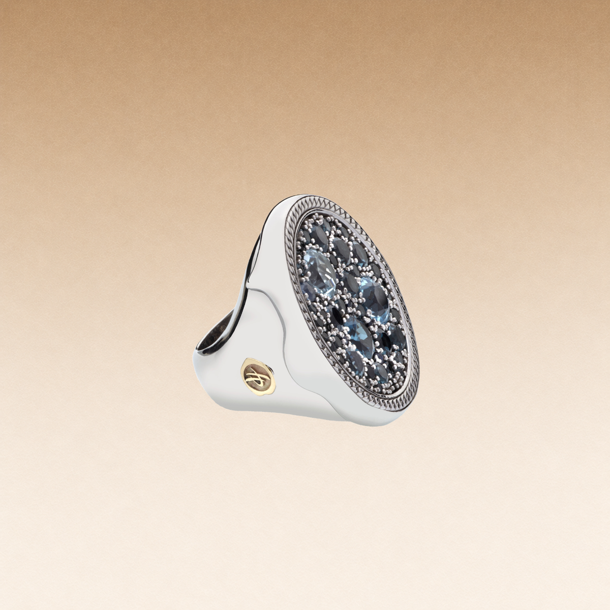Kosmos Maxi Ring with Natural Stones
