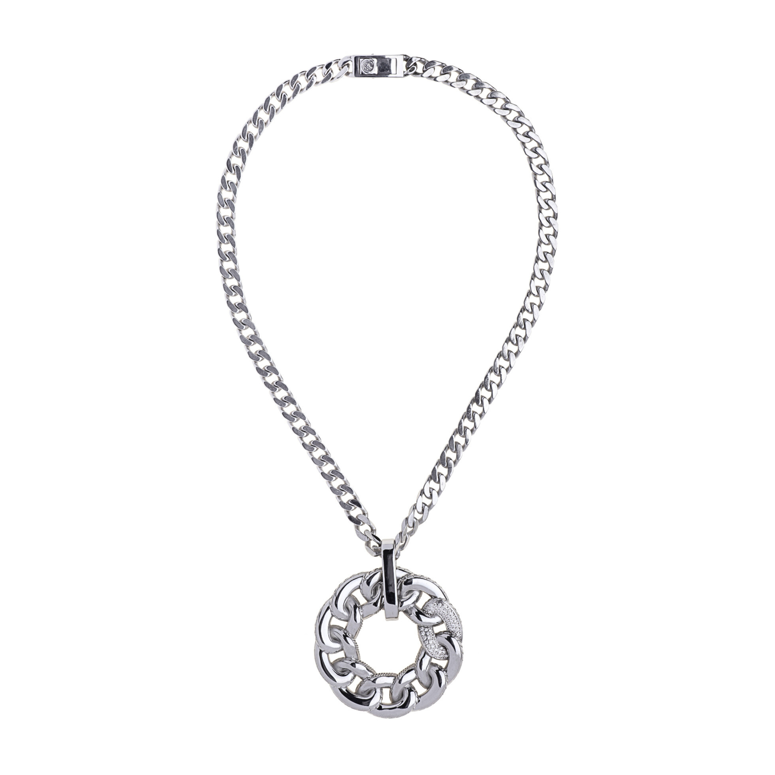 Collana Glitter in Argento e Diamanti