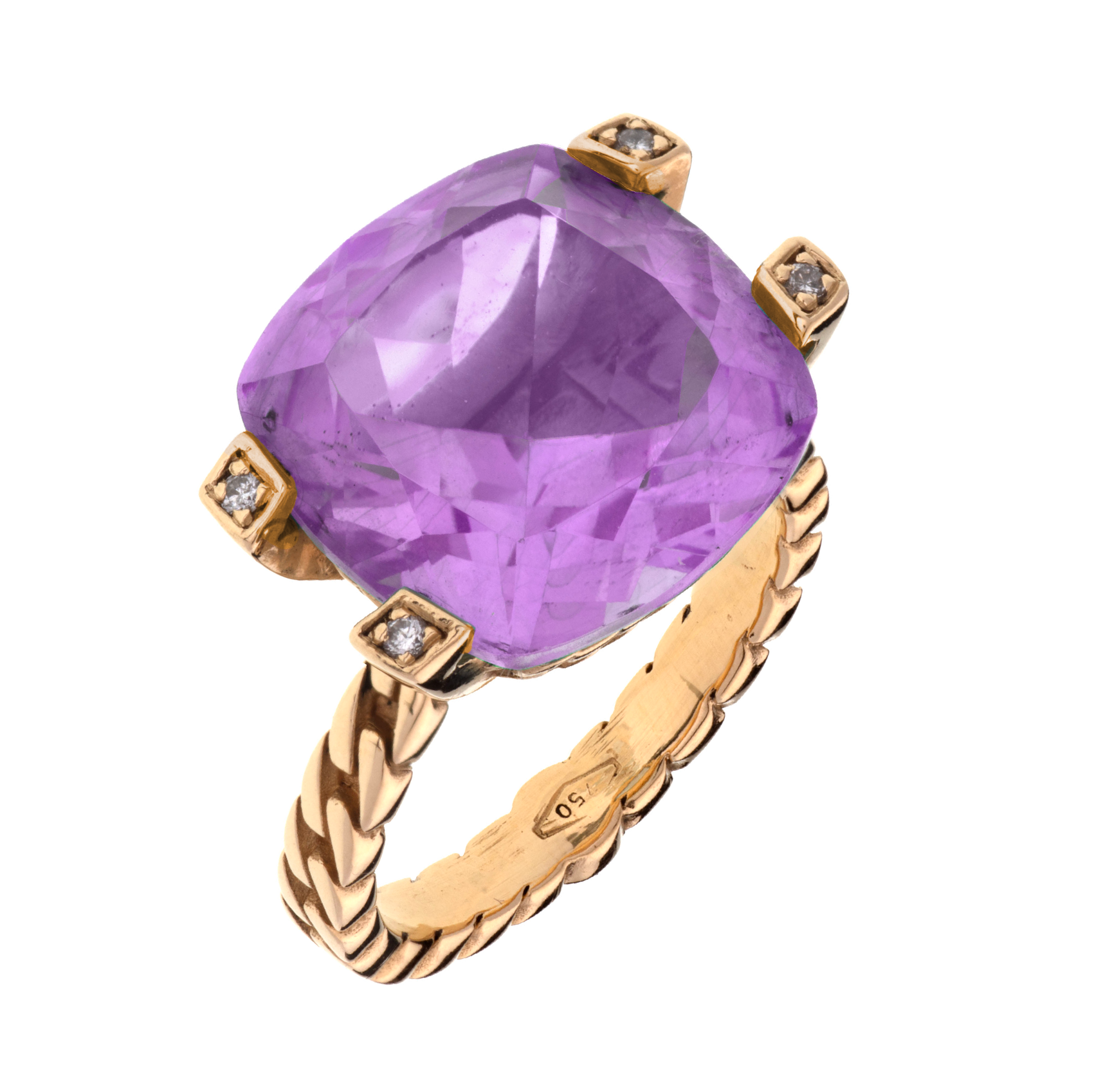 Anello Unique in Oro e Pietre Naturali